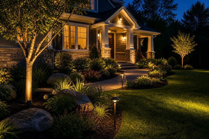 Courtyard Light Installation in Olathe, KS