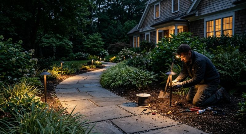 Garden Lighting Installation in Denver County, CO