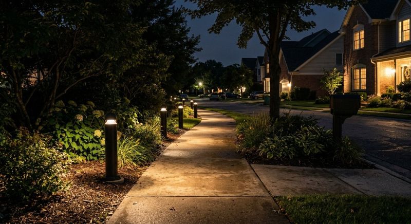 Sidewalk Lighting Installation in Prescott Valley, AZ