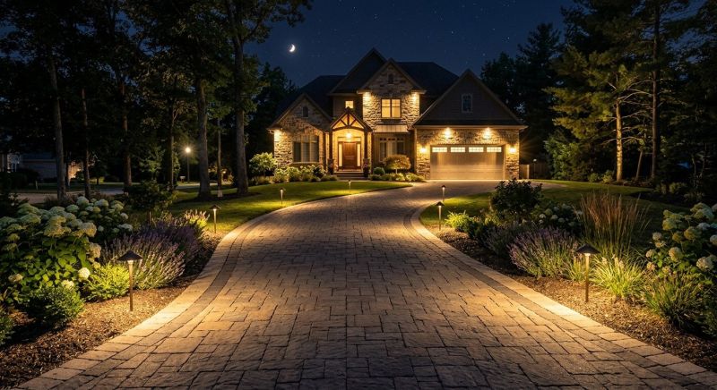 Driveway Lighting Installation in Olathe, KS