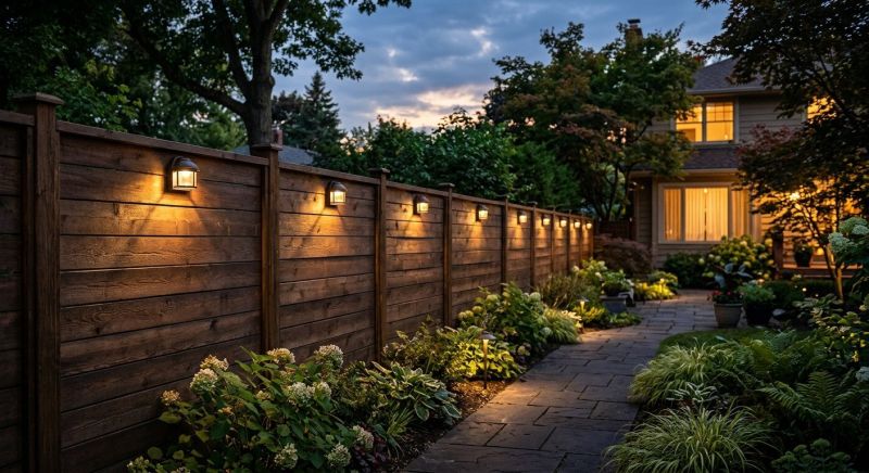 Fence Lighting Installation in Utah County, UT