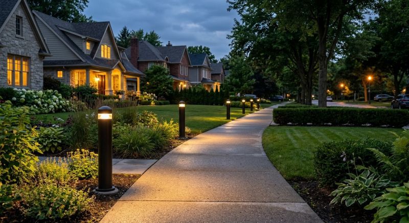 Sidewalk Lighting Installation in Heber City, UT